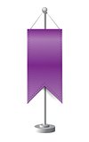 purple stand banner template illustration