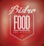 red Bistro Poster sign text banner