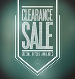 chalkboard clearance sale poster sign banner
