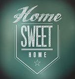 chalkboard Vintage Home Sweet Home Sign poster