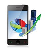 Modern Technology Business Concept phone