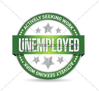 Unemployed Stamp illustration