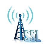 ssl tower wifi illustration design