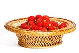 Many strawberries in a basket