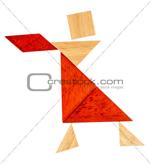 tangram dancer or waitress