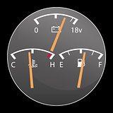 Detail of car gauges