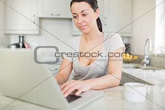 Woman surfing the internet