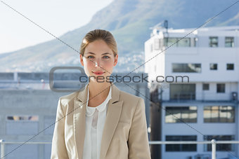 Businesswoman standing in her office