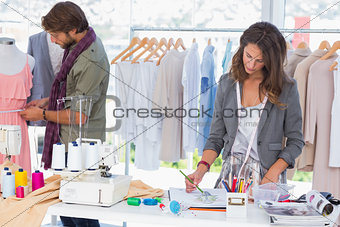 Fashion designers working