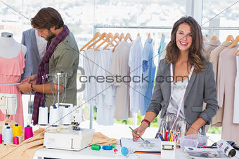 Young fashion designers working