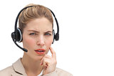 Confused call center agent