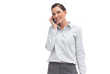 Businesswoman talking on cellphone