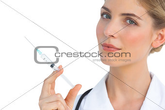 Nurse with syringe