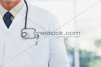 Doctor wearing lab coat