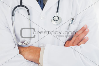 Doctor wearing lab coat