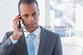 Businessman on a call