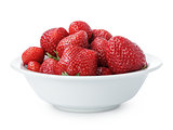 ripe strawberries in bowl
