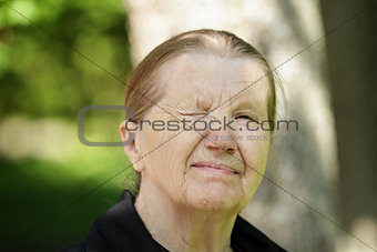 senior woman outdoor portrait