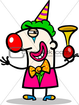 clown performer cartoon illustration