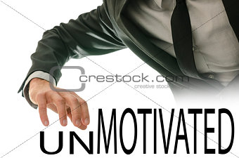 Changing word Unmotivated into Motivated
