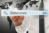 Global access written in search bar