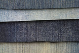 Blue jeans textured background 