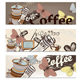 Coffee brochure set for design