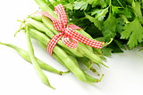 fresh green bean pods (peas, beans)