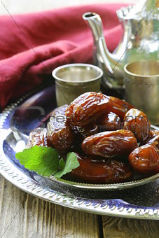 Traditional oriental dessert sweet dried dates
