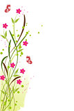 Grunge floral  background