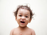 Indian baby laughing