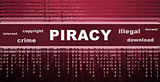 illegal piracy download concept