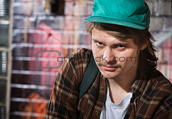 Suspicious Male with Hat