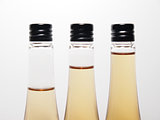 Different liquid level in bottle