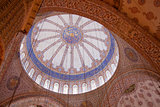 Ceiling in the Blue Mosque, Istanbul, Turkey