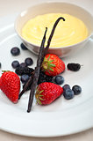 custard vanilla pastry cream and berries