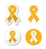 Gold ribbon - childhood cancer symbol