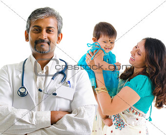  Indian medical doctor and patient family