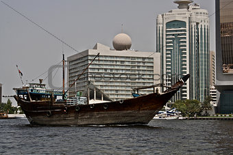 Old boat in Dubai