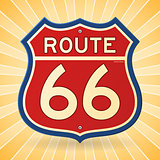 Vintage Route 66 Symbol