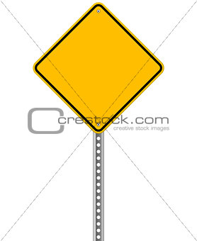 Empty Yellow Sign