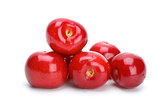 Some red ripe cherries