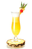 Cocktail collection: Pina Colada on pineapple slice