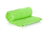 Green towel