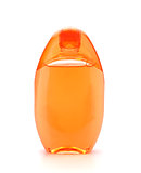 Orange shampoo bottle