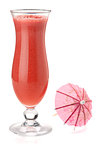 Red tropical cocktail