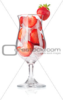 Strawberry with ice