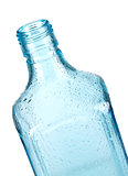 Blue bottle closeup