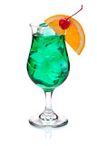 Green tropical cocktail