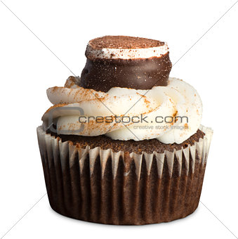 cupcakes isolated on white,are small cakes